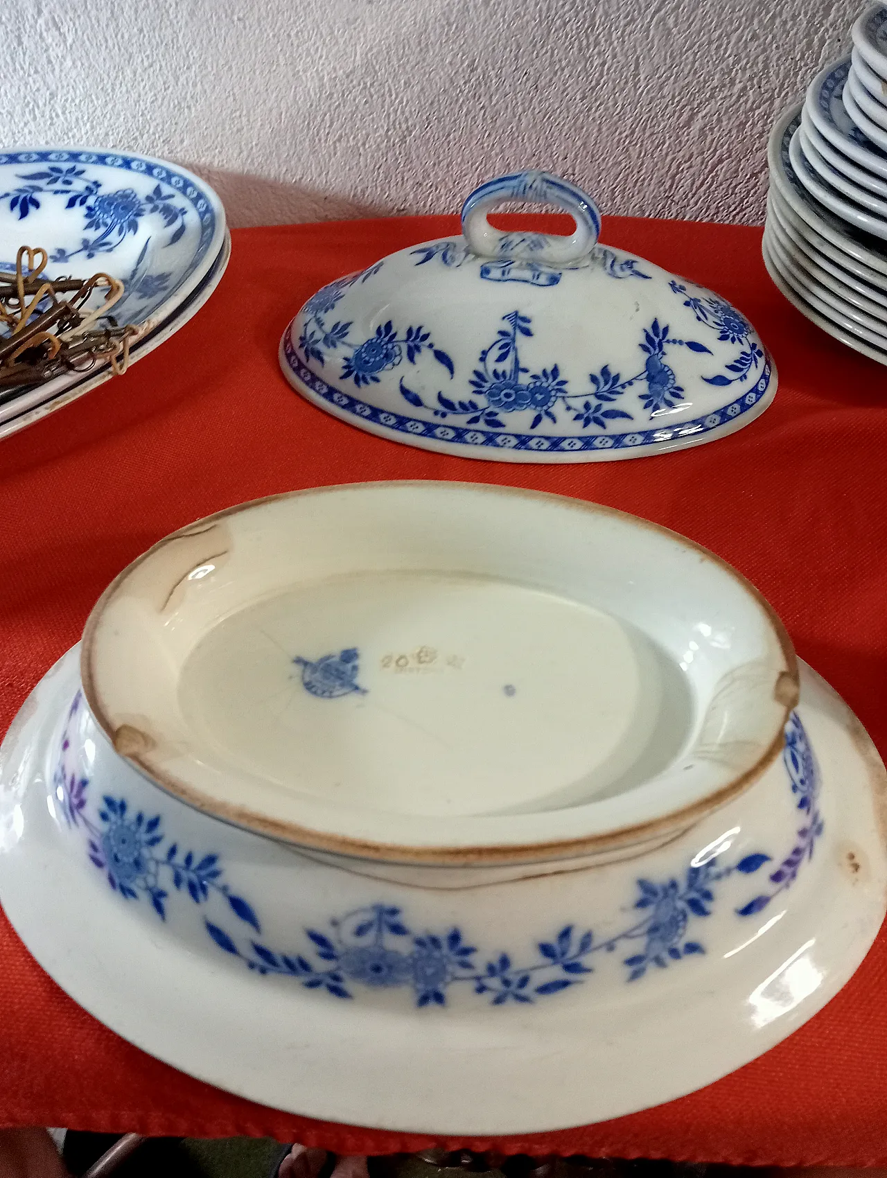 Servizio piatti Mintons Delft England fine 800 14