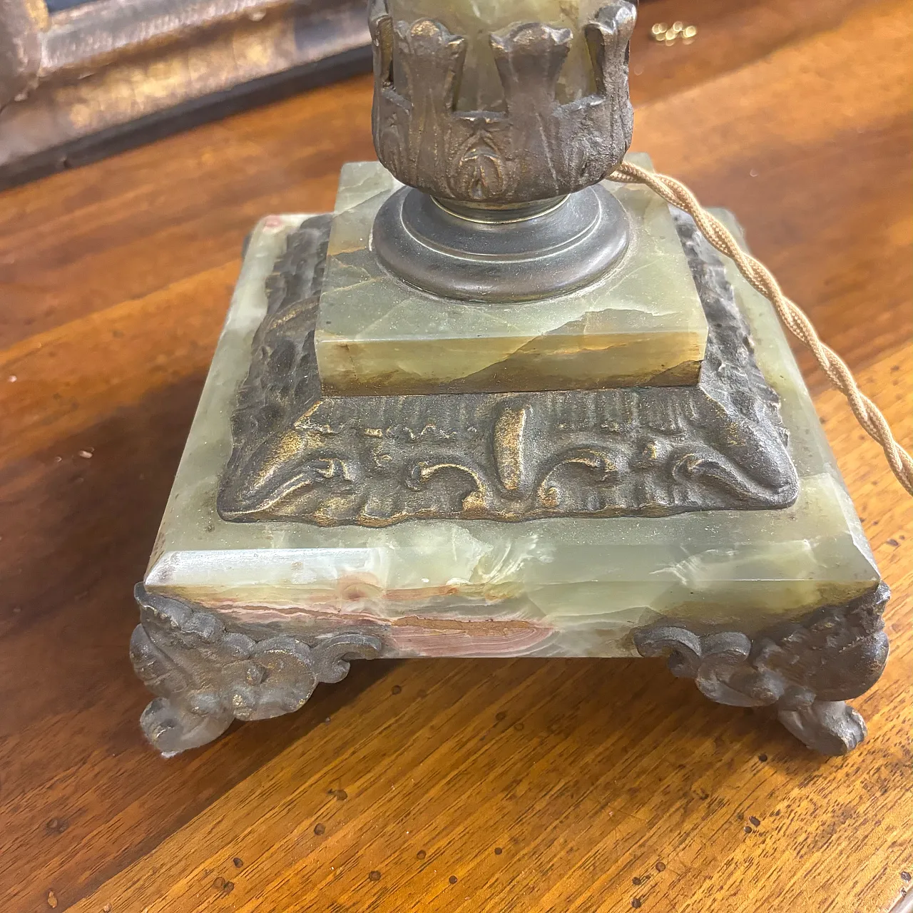 Vecchia scultura cinese in pietra saponaria raffigurante Shou Lao 5
