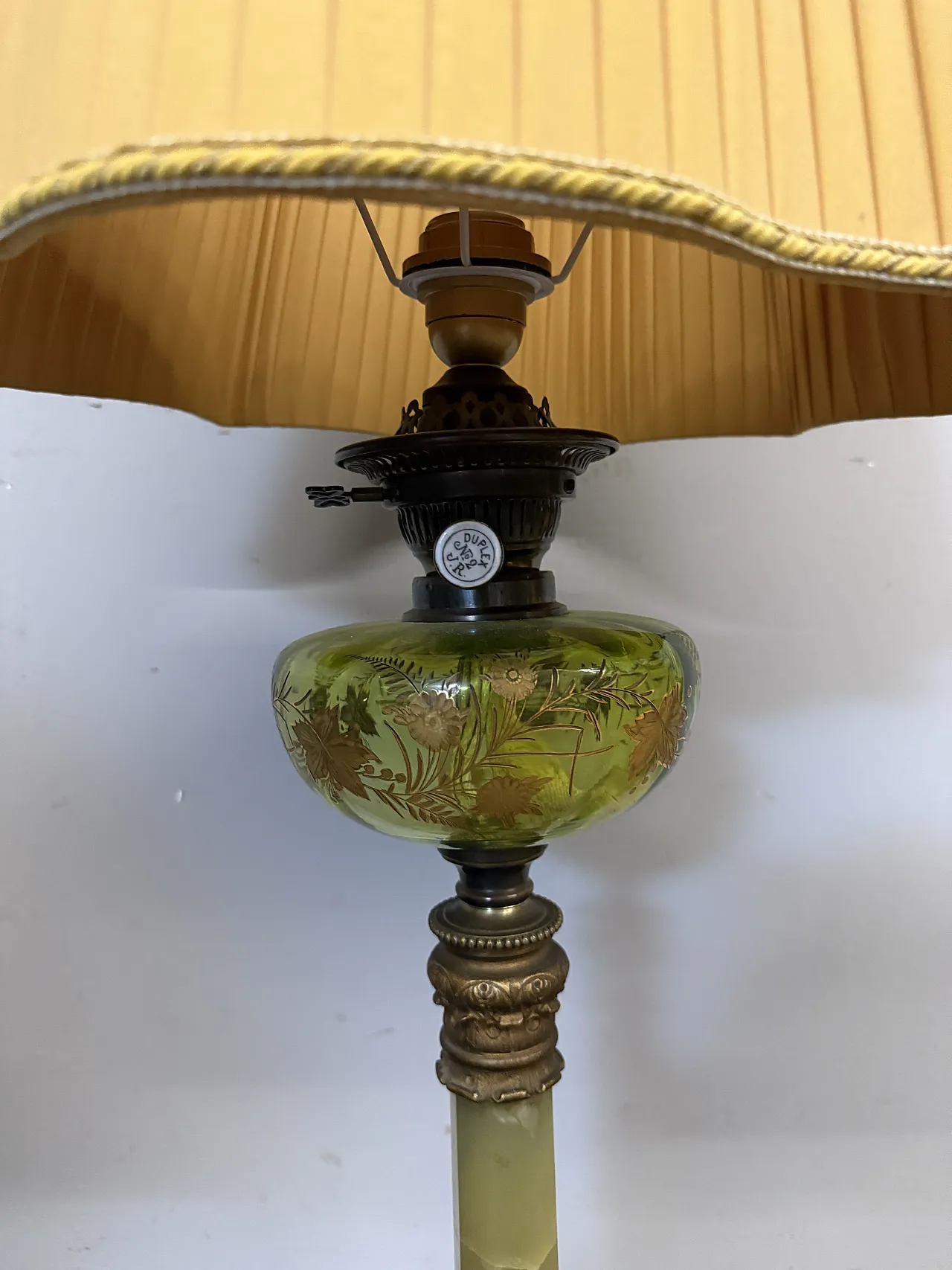 Bellissima lampada antica a petrolio vittoriana, XIX sec, 96x31cm 13
