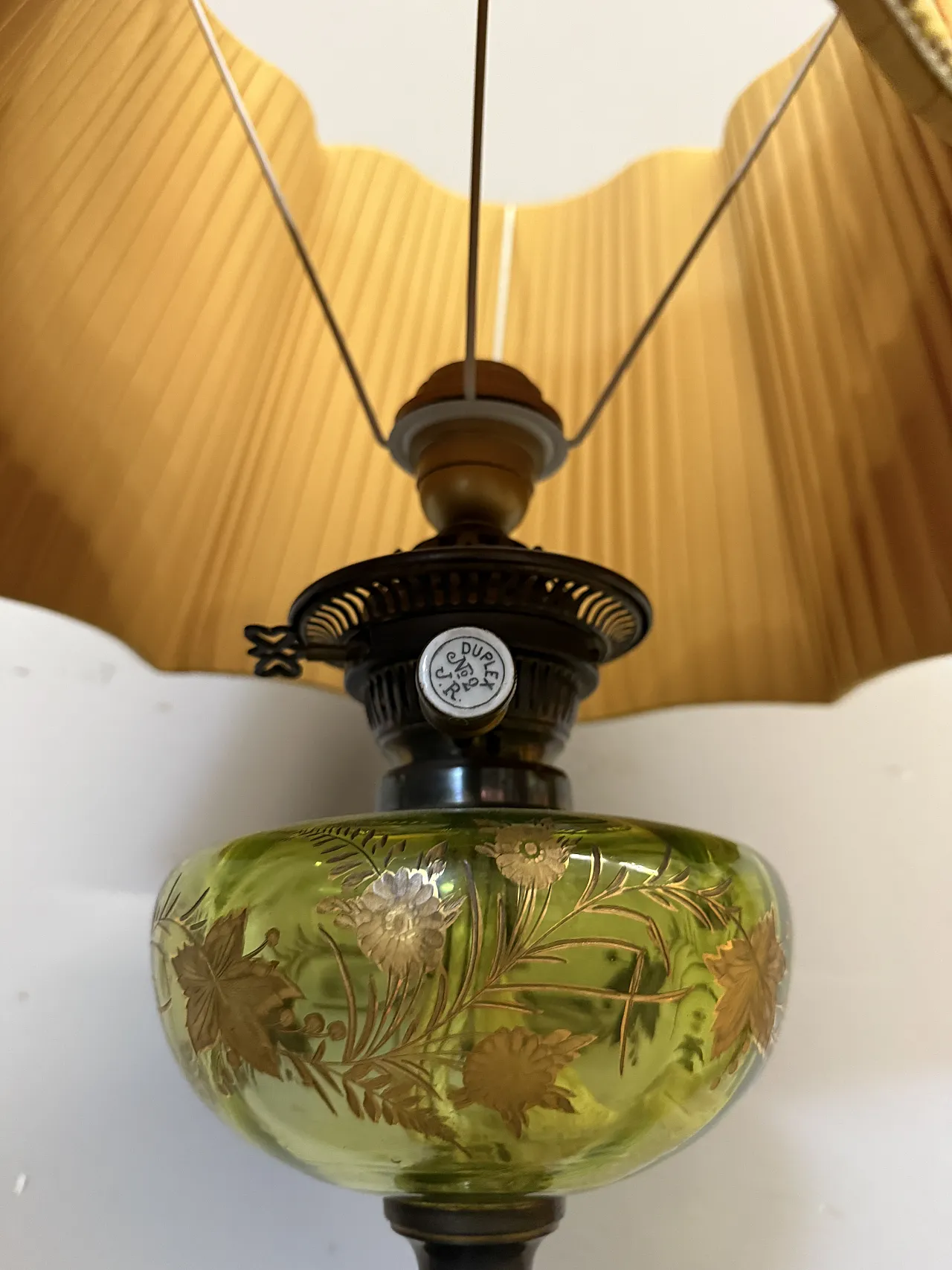 Bellissima lampada antica a petrolio vittoriana, XIX sec, 96x31cm 15