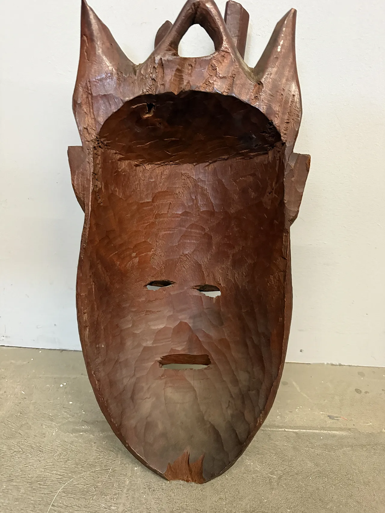 Hand Carved Hardwood African Tribal Mask, 20th c. 9