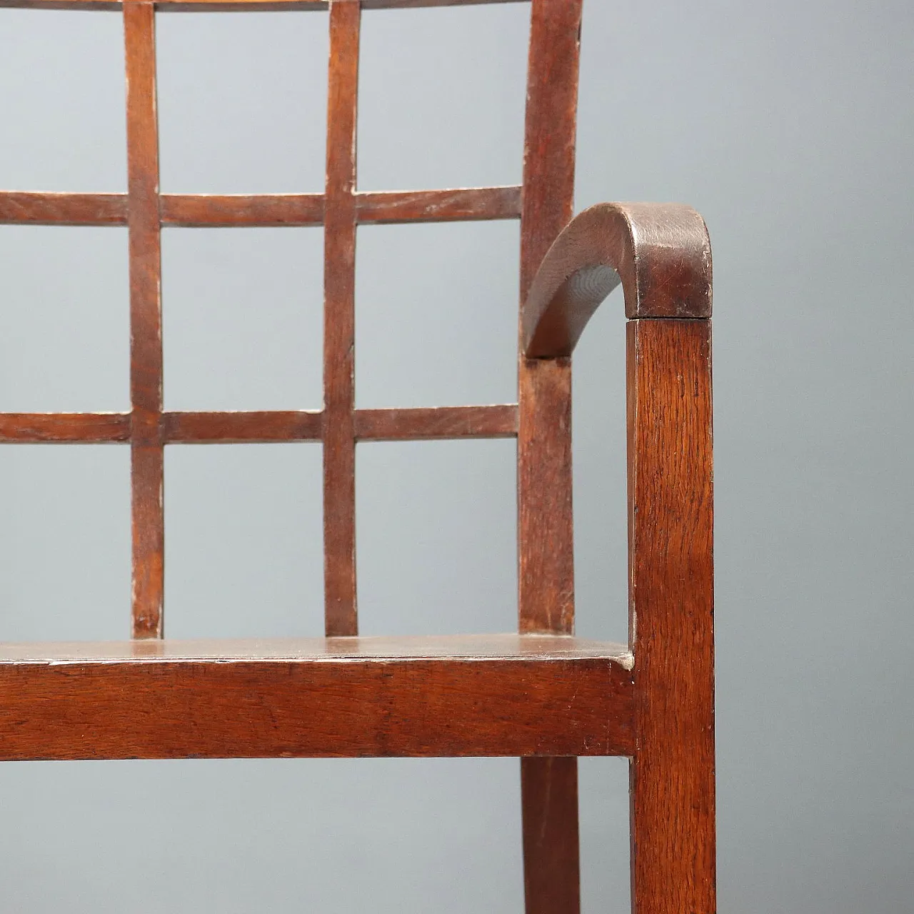 Pair of Art Deco oak armchairs, 20th century 5