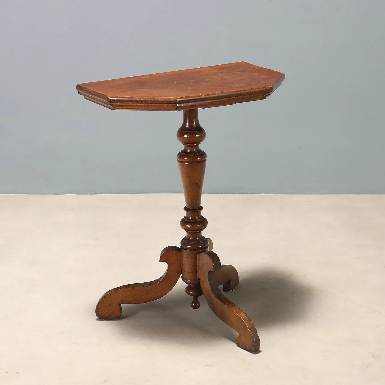 Louis Philippe walnut console table, 19th century 1