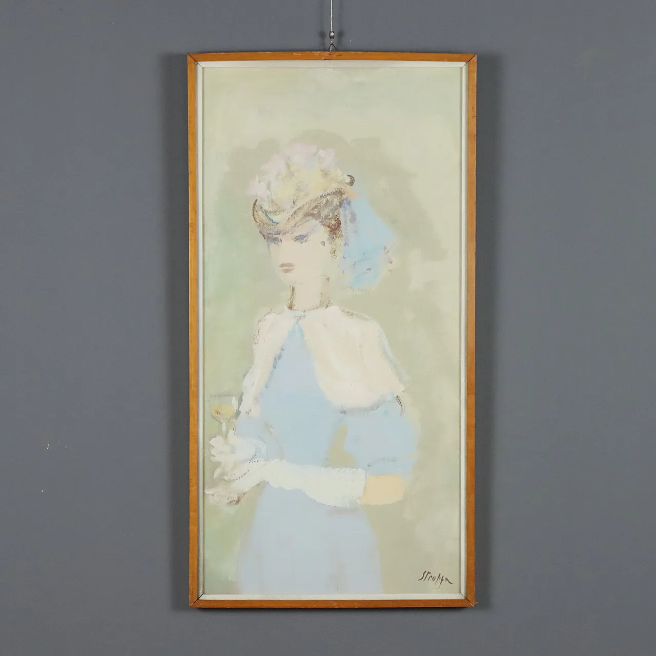 Leonardo Stroppa, oil on hardboard, 20th century 1