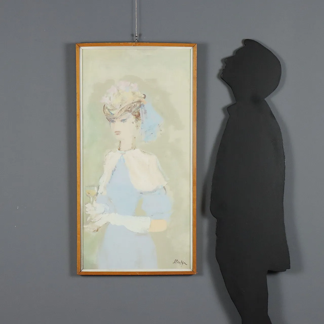 Leonardo Stroppa, oil on hardboard, 20th century 2