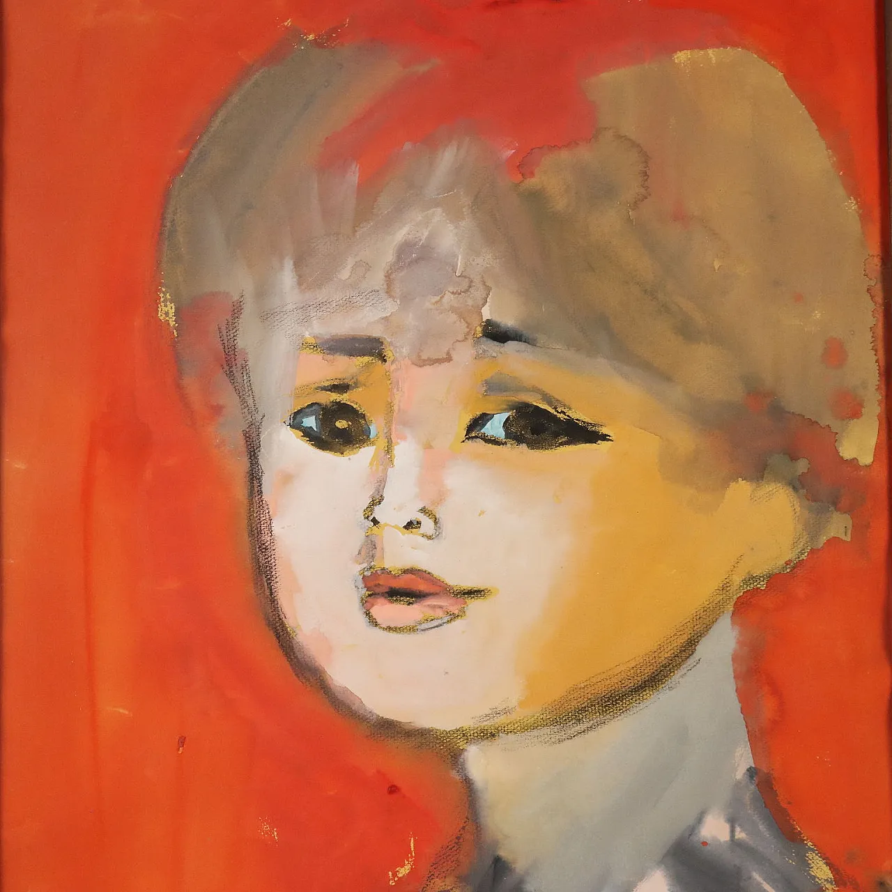 Franz Marangolo, mixed media on cardboard, 1960s 3