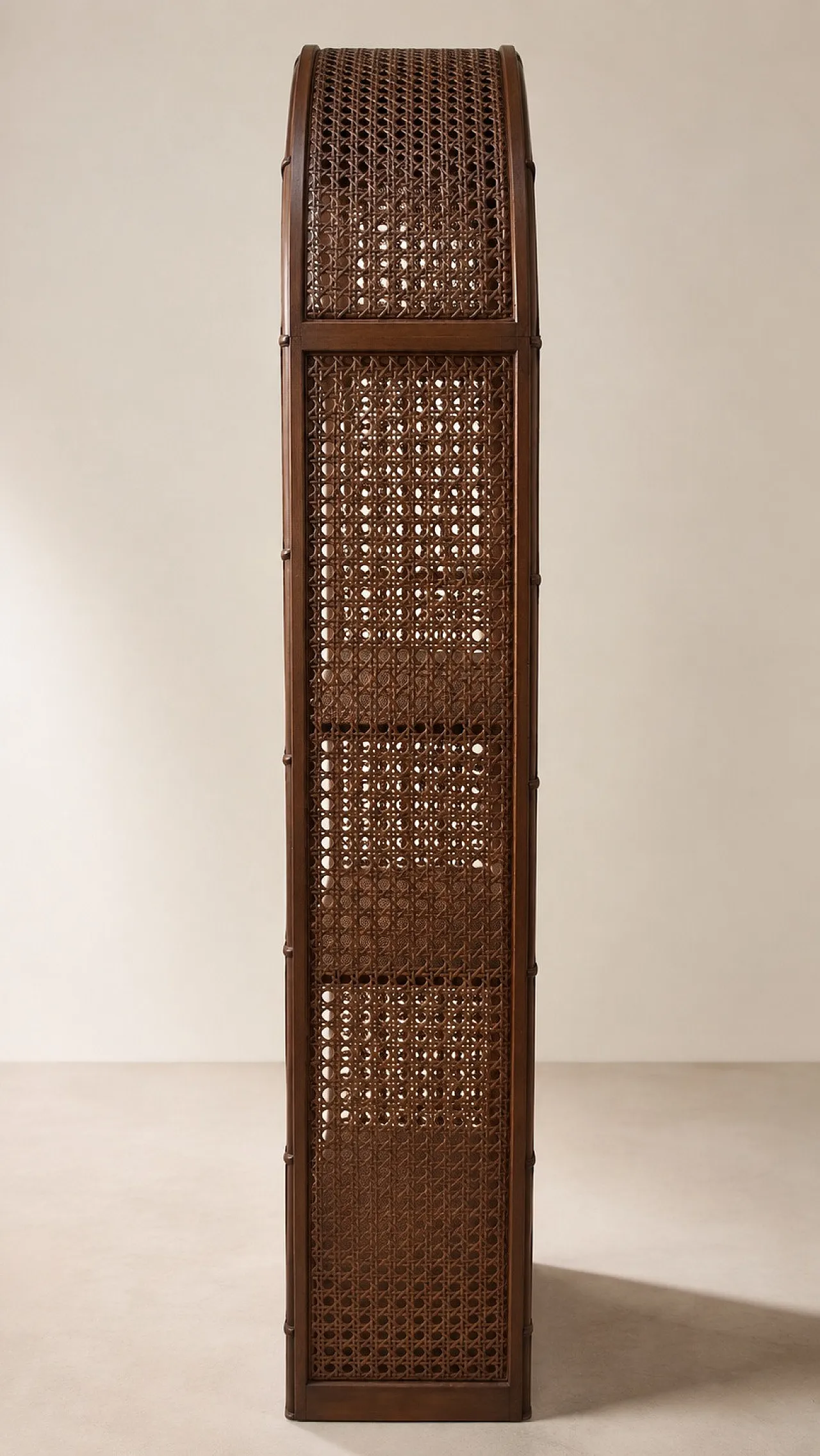 Woven wooden shelf, 70s 3