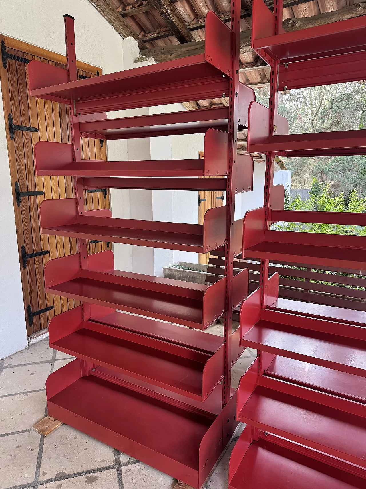 Pair of double-sided Bookcases di Antonio Parma & Figli, 70s 1
