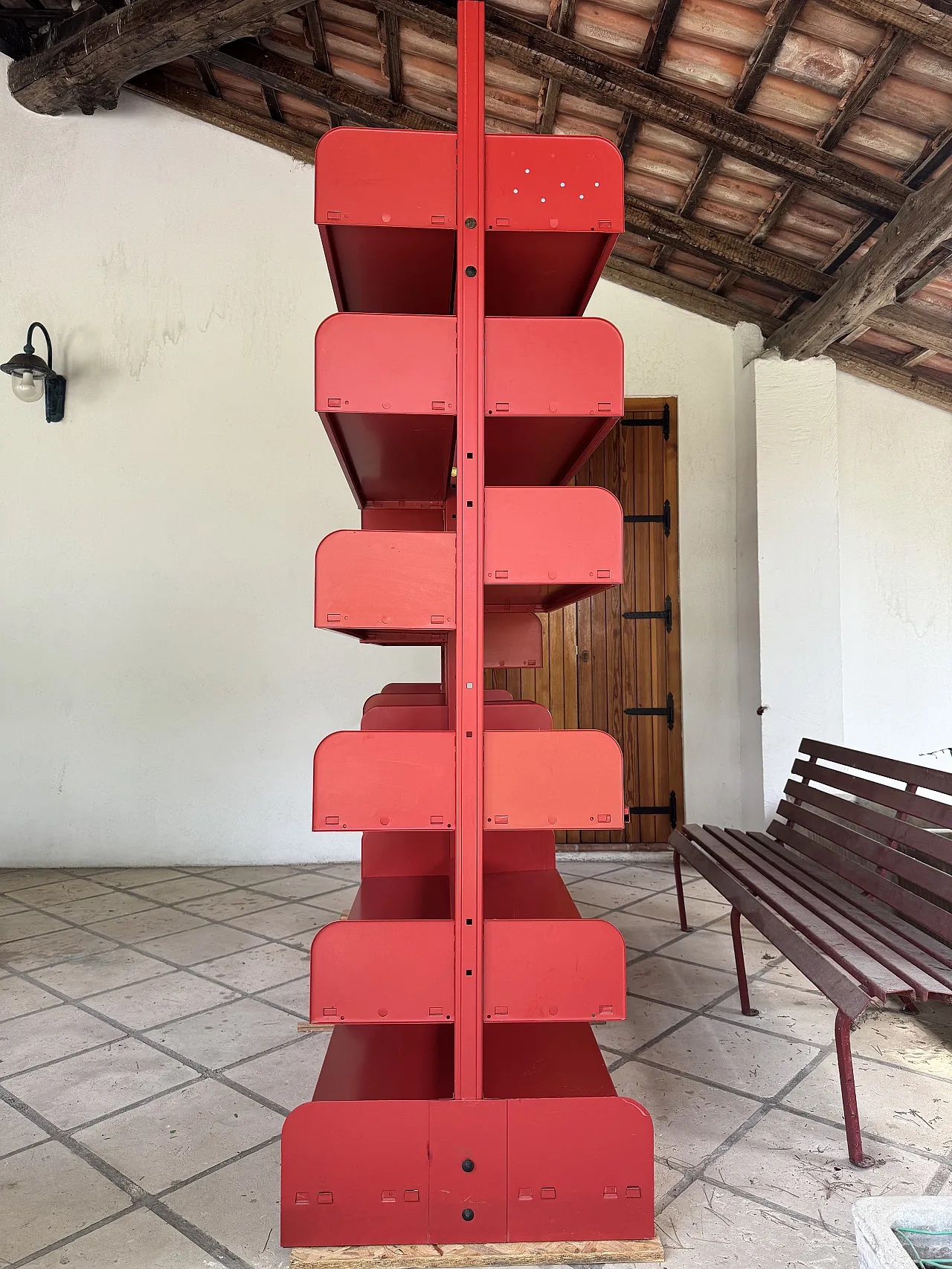 Pair of double-sided Bookcases di Antonio Parma & Figli, 70s 3