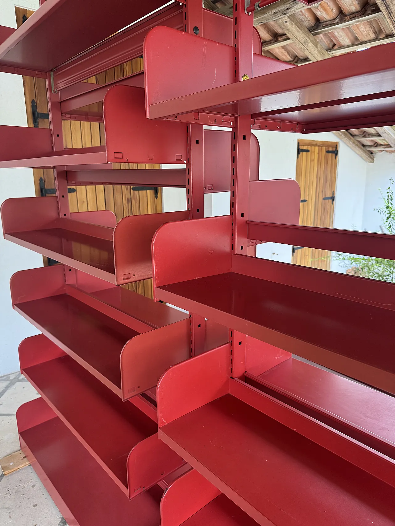 Pair of double-sided Bookcases di Antonio Parma & Figli, 70s 4