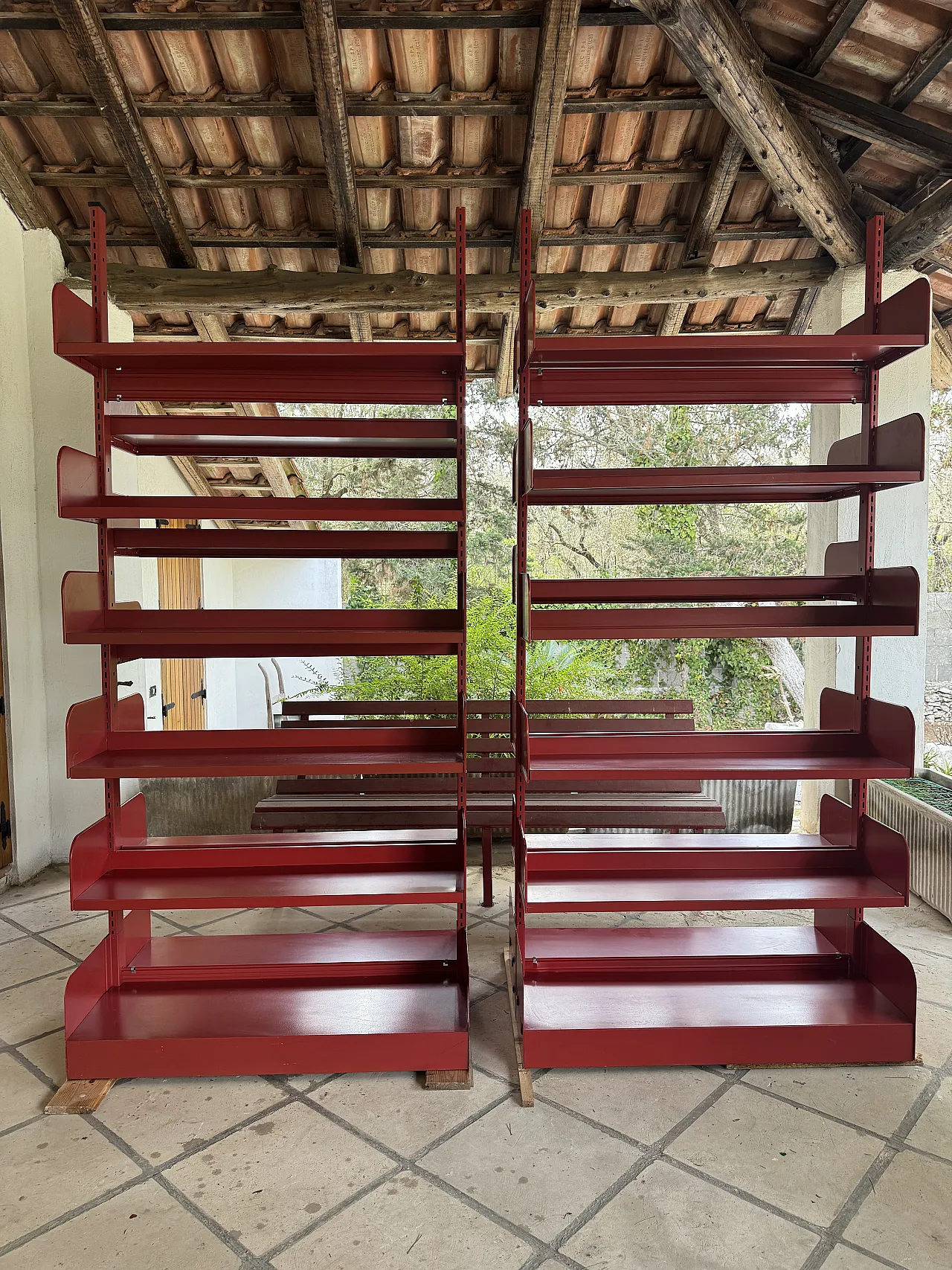 Pair of double-sided Bookcases di Antonio Parma & Figli, 70s 5