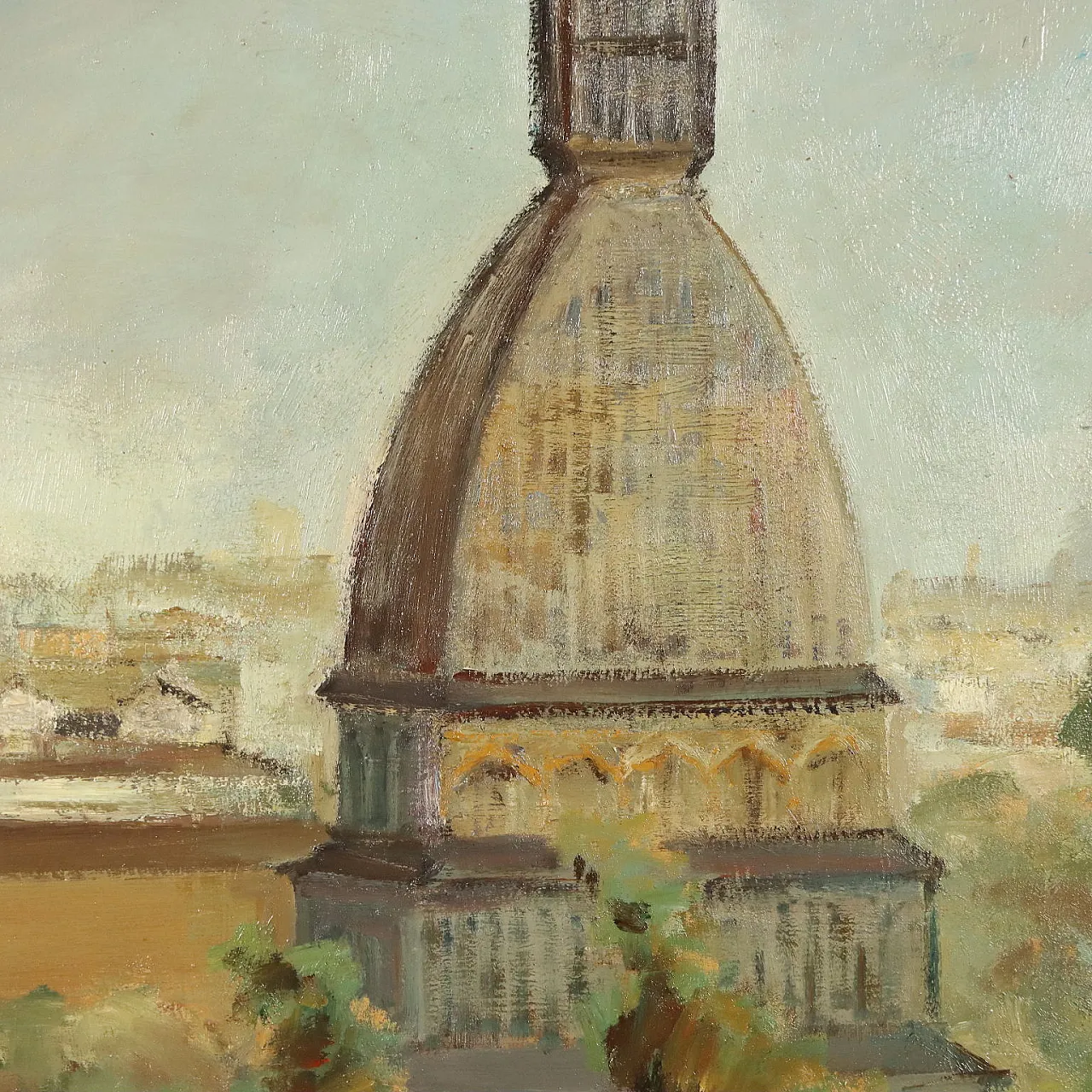 Painting by Leonardo Stroppa, oil on masonite, 20th century 4