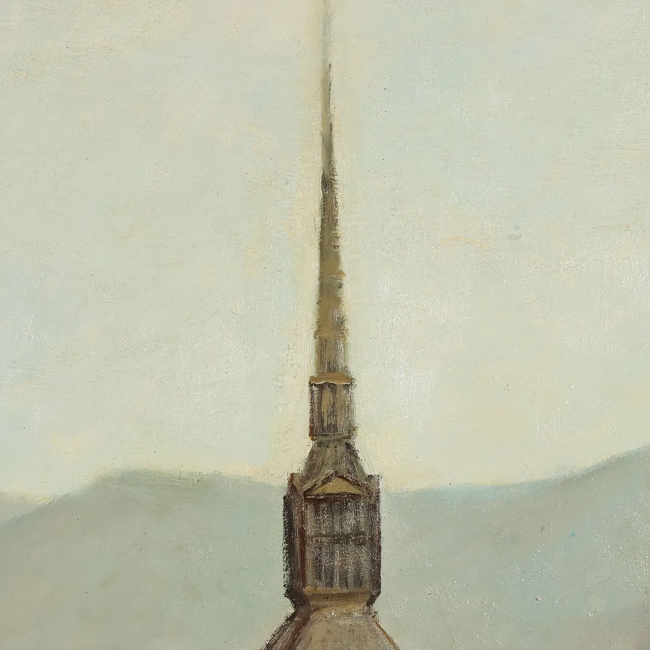 Painting by Leonardo Stroppa, oil on masonite, 20th century 5