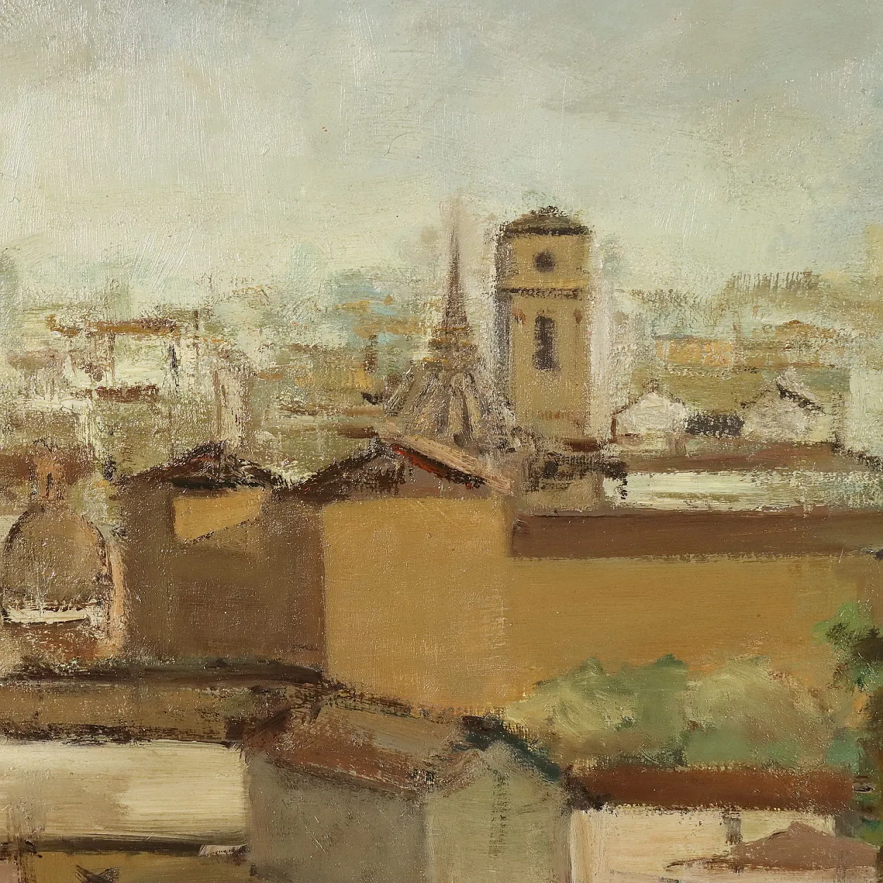 Painting by Leonardo Stroppa, oil on masonite, 20th century 6