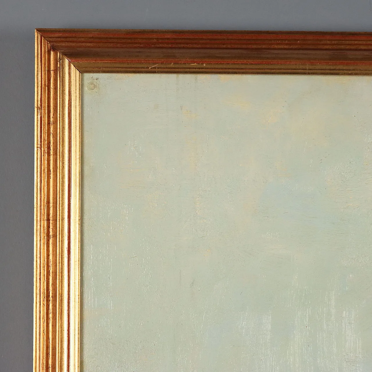 Painting by Leonardo Stroppa, oil on masonite, 20th century 8