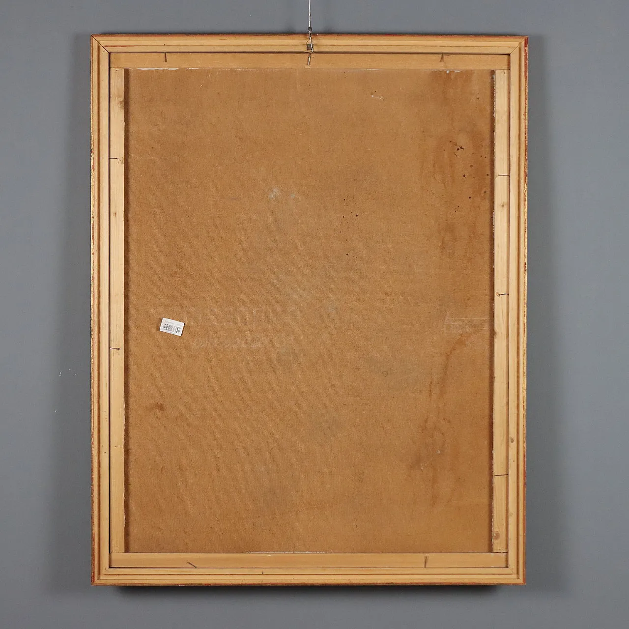 Painting by Leonardo Stroppa, oil on masonite, 20th century 9