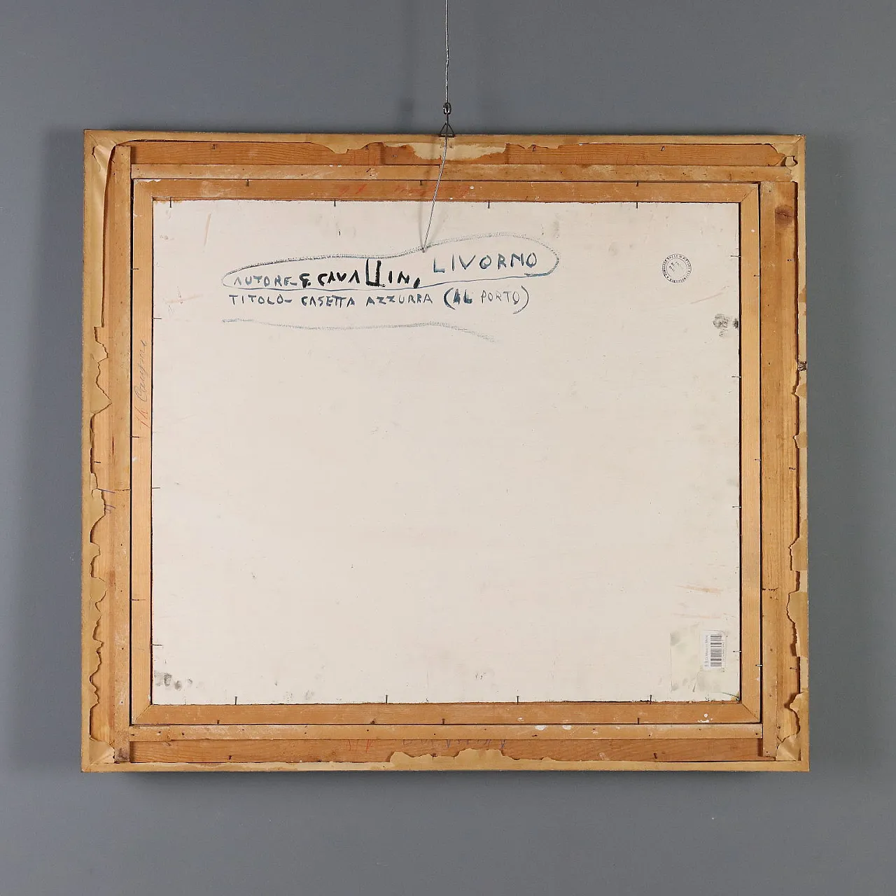 Painting by Giuseppe Cavallini, oil on panel, 20th century 10