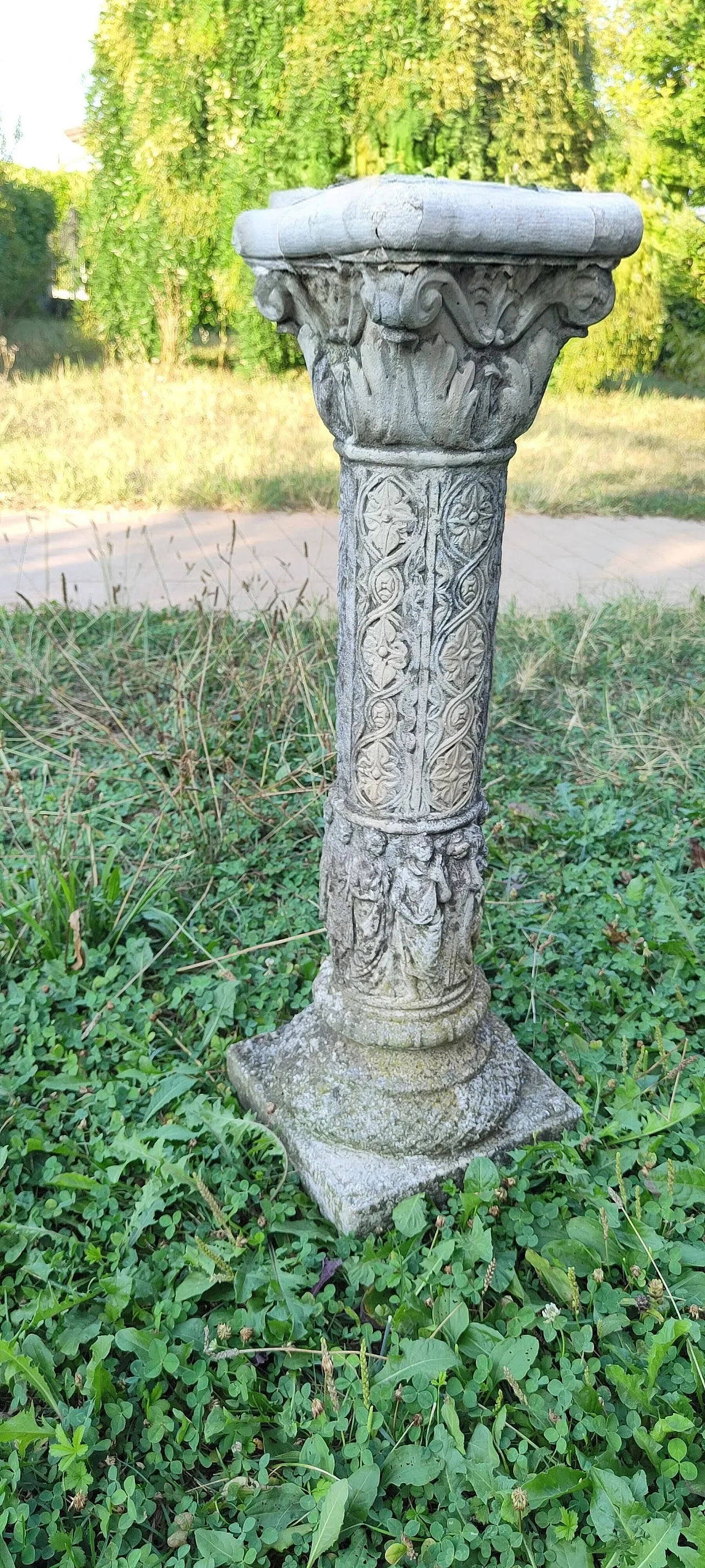 Statue with column, 1960s 18