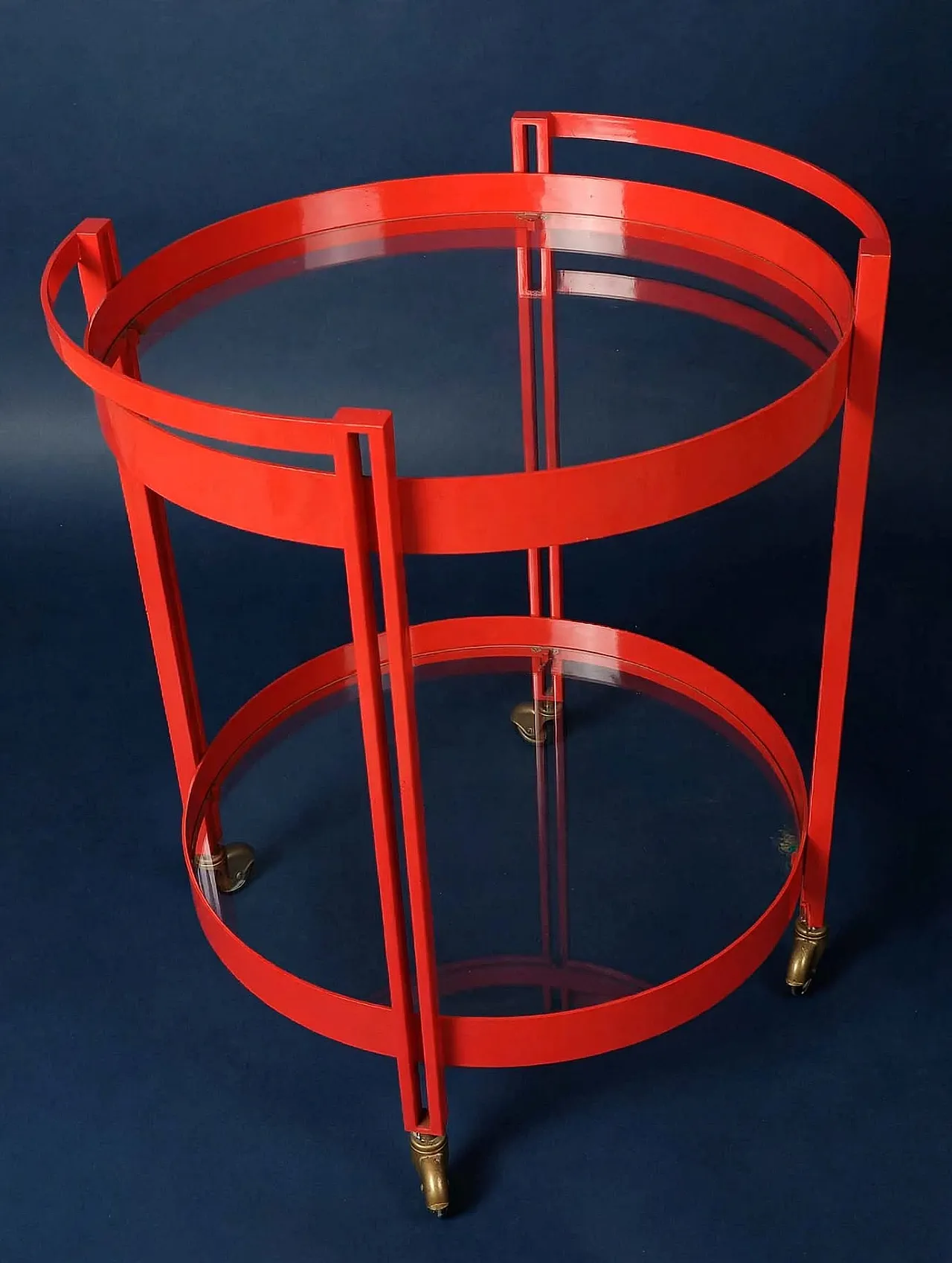 Bar cart fire red, 1970s 1