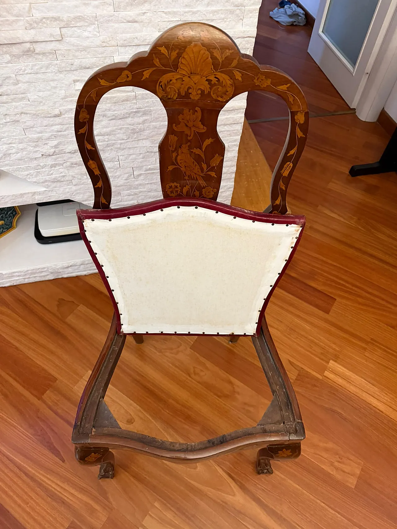 Dutch inlaid chair, 19th century 3
