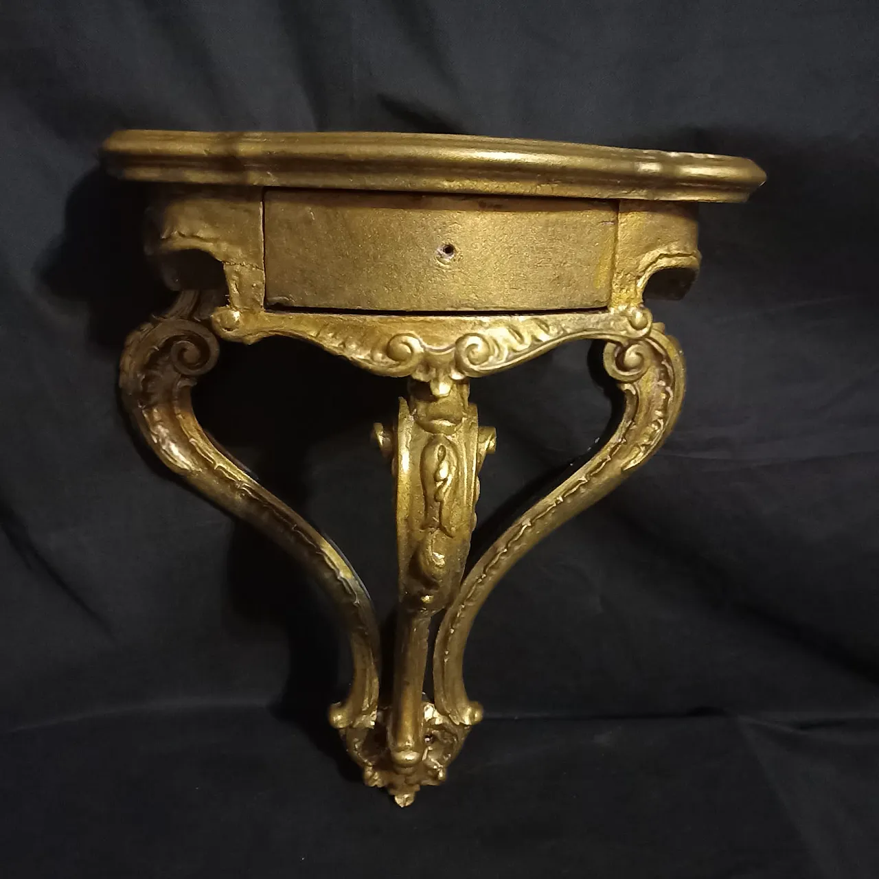 Carved and gilded wall console, late 19th century 1