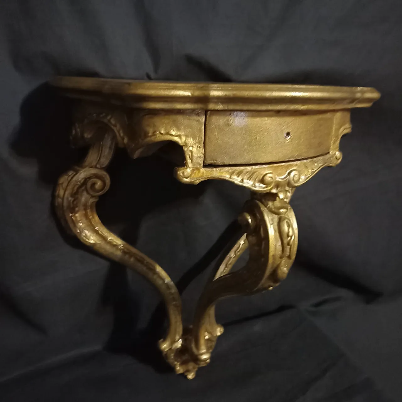 Carved and gilded wall console, late 19th century 26