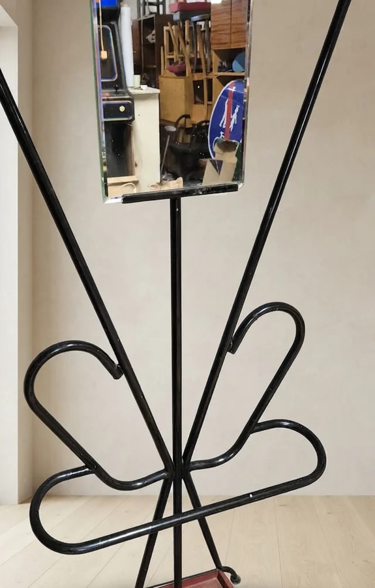 Coat rack attr. to Roger Feraud, metal with coloured spheres, 1970s 3