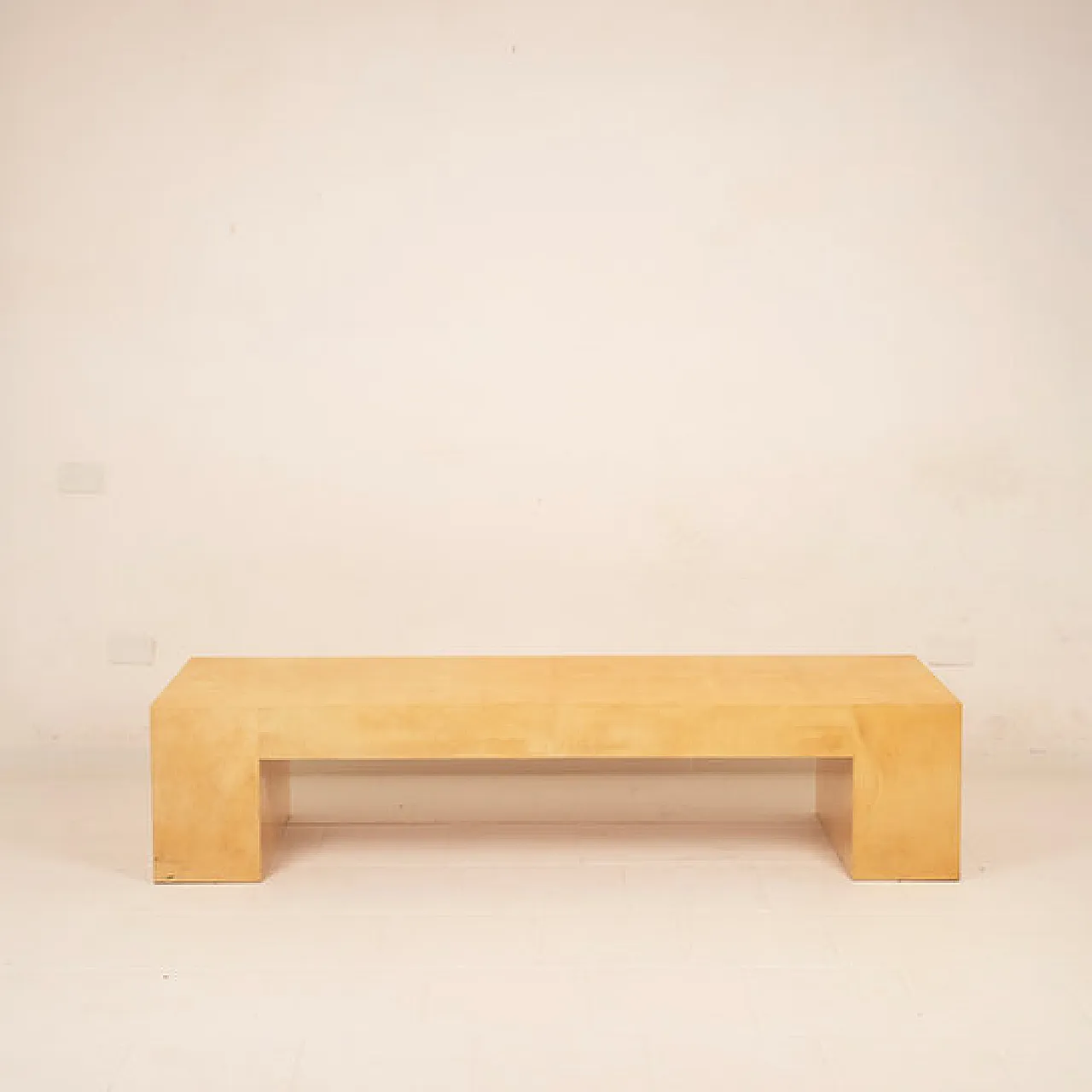 Giorgio Tura parchment custom made coffee table for Tura Milano, 1970s 4