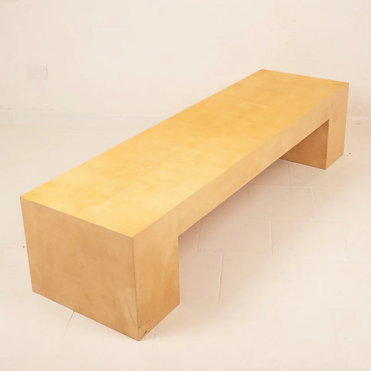 Giorgio Tura parchment custom made coffee table for Tura Milano, 1970s 5