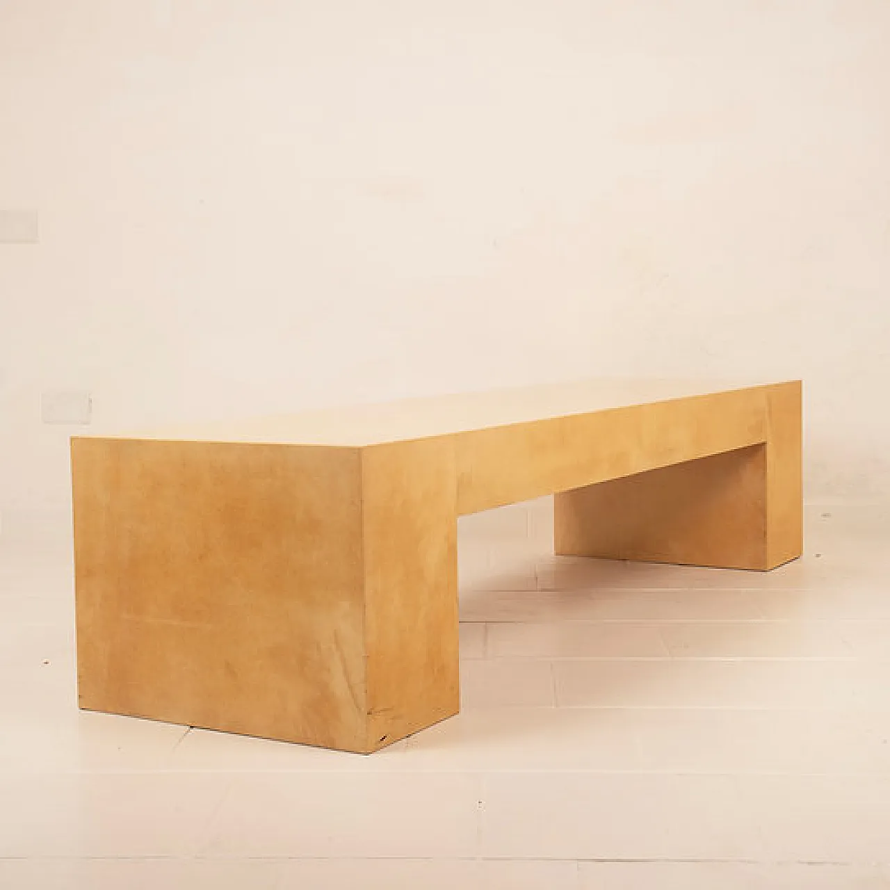 Giorgio Tura parchment custom made coffee table for Tura Milano, 1970s 9