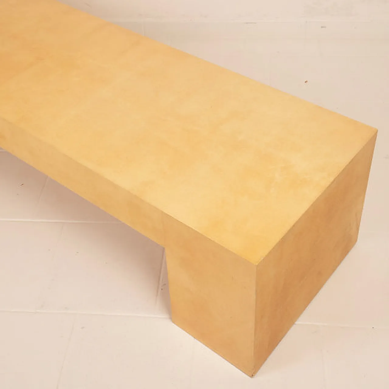 Giorgio Tura parchment custom made coffee table for Tura Milano, 1970s 10