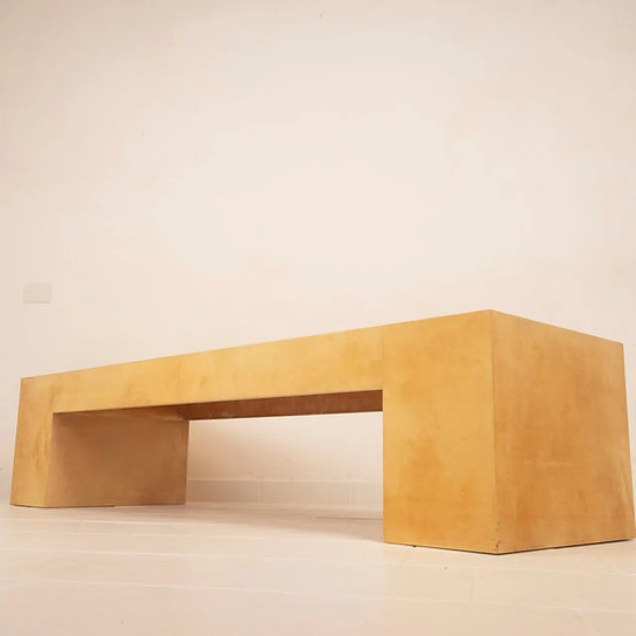 Giorgio Tura parchment custom made coffee table for Tura Milano, 1970s 13