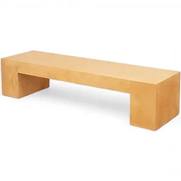 Giorgio Tura parchment custom made coffee table for Tura Milano, 1970s