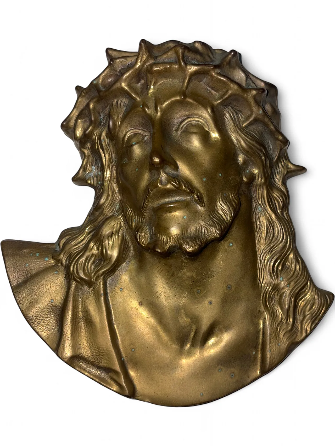 Face of Jesus in brass, 1950s 8