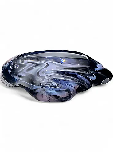 Jaroslav Beránek for Škrdlovice Andromeda art glass ashtray, 1950s