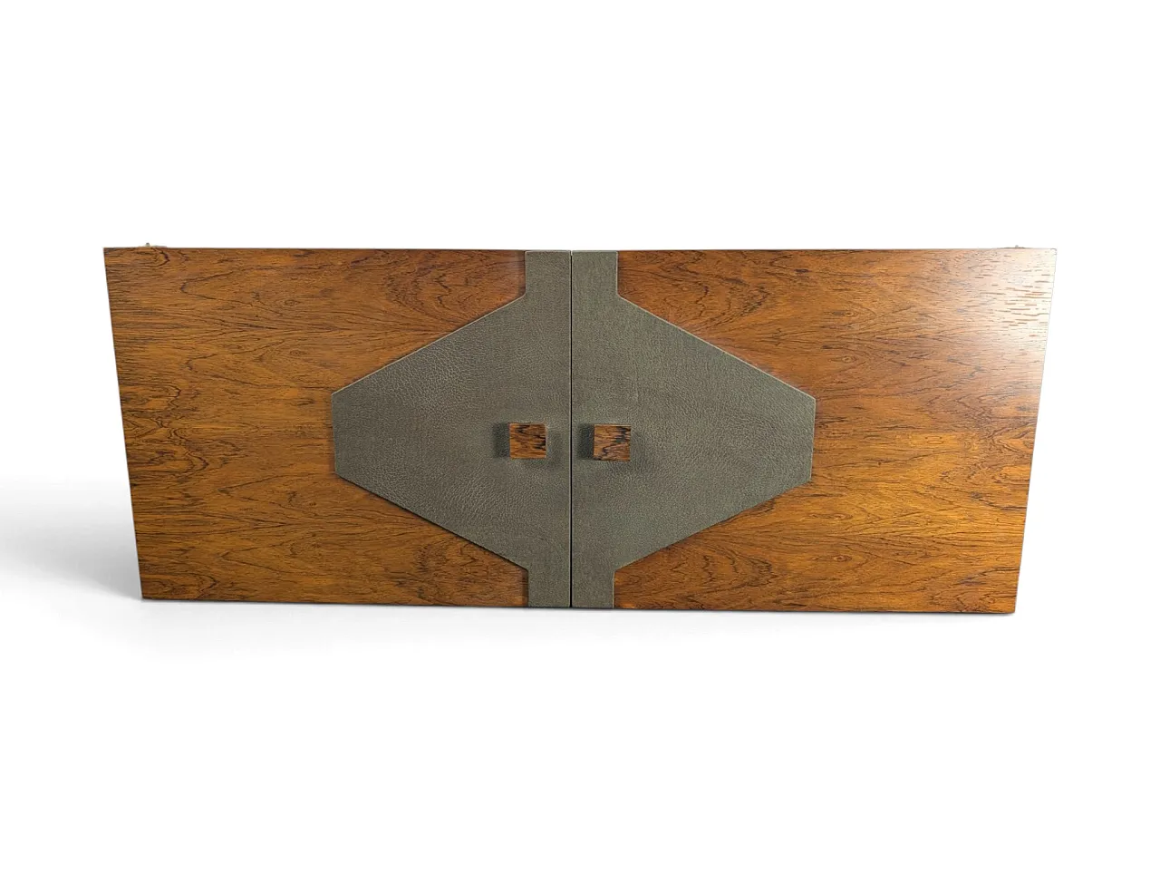 Wooden bar counter with stools and cabinet, 1960s 16