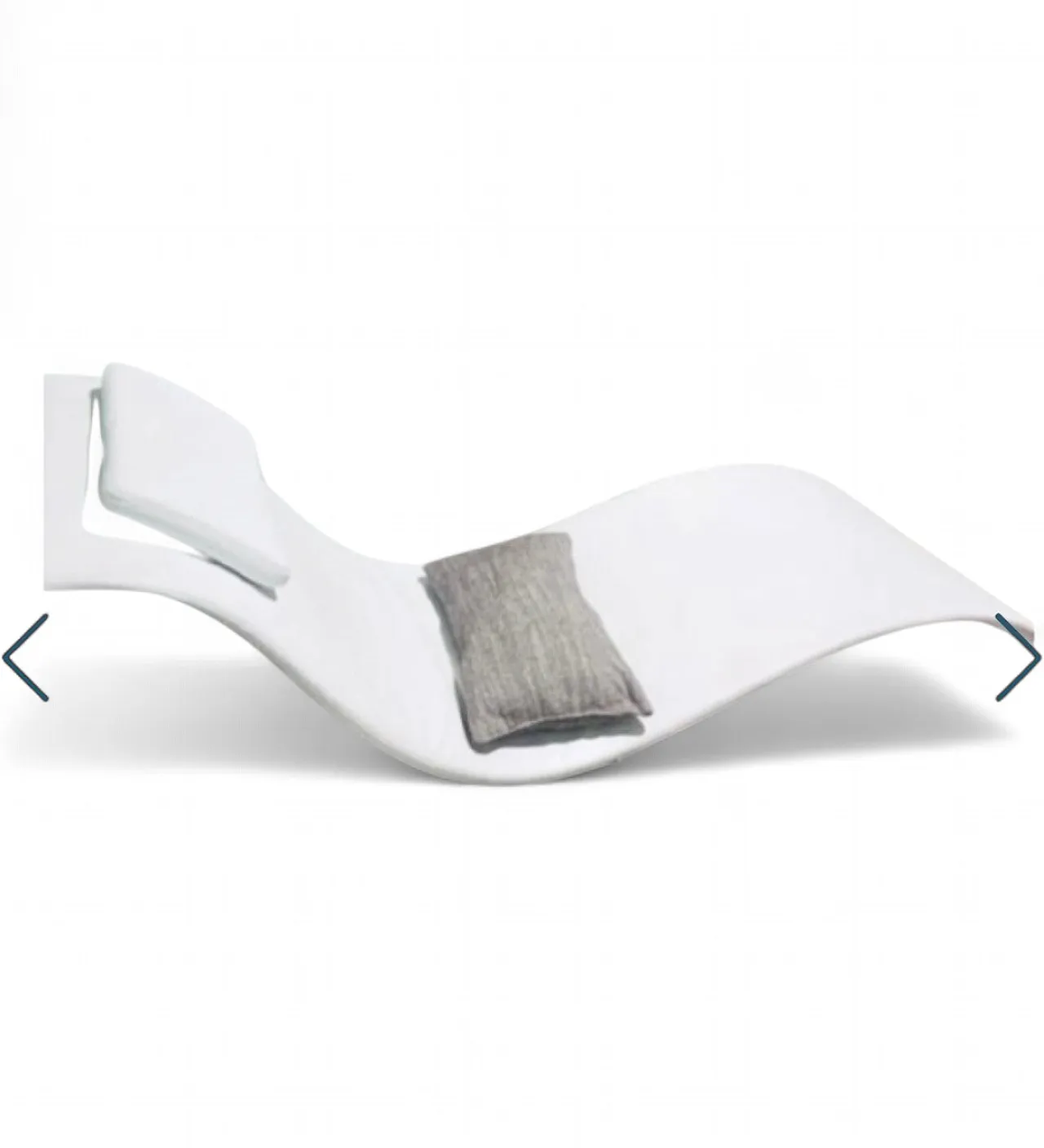 Eli Fly Desirée chaise longue by Jai Jalan in white leather, 2000s 7