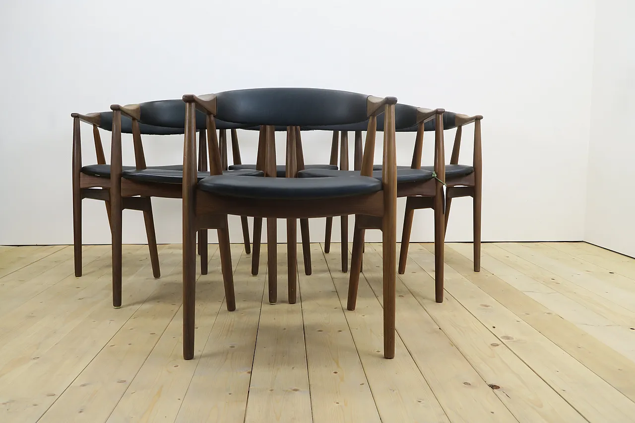 6 Model 213 chairs by Thomas Harlev for Farstrup, 1960s 2
