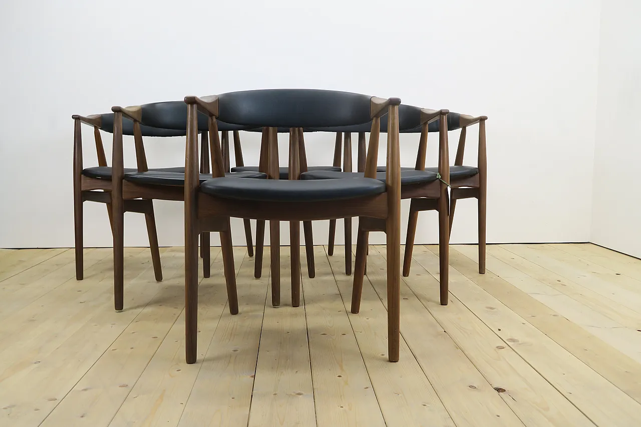 6 Model 213 chairs by Thomas Harlev for Farstrup, 1960s 3