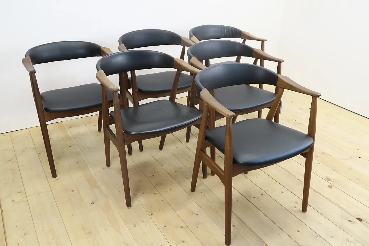 6 Model 213 chairs by Thomas Harlev for Farstrup, 1960s 4