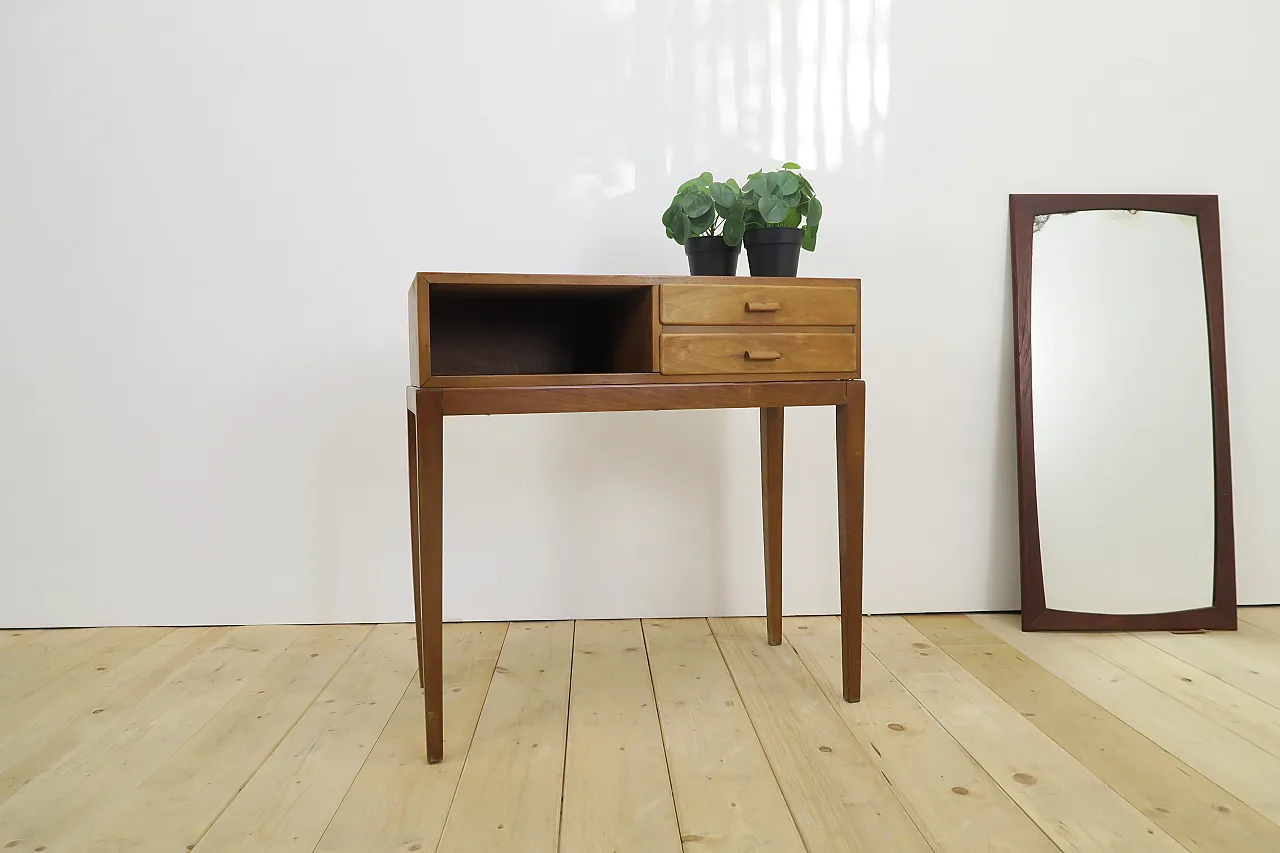 Mid-Century Danish beech entry table, 1960s 3