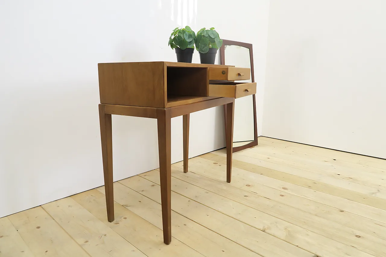 Mid-Century Danish beech entry table, 1960s 7