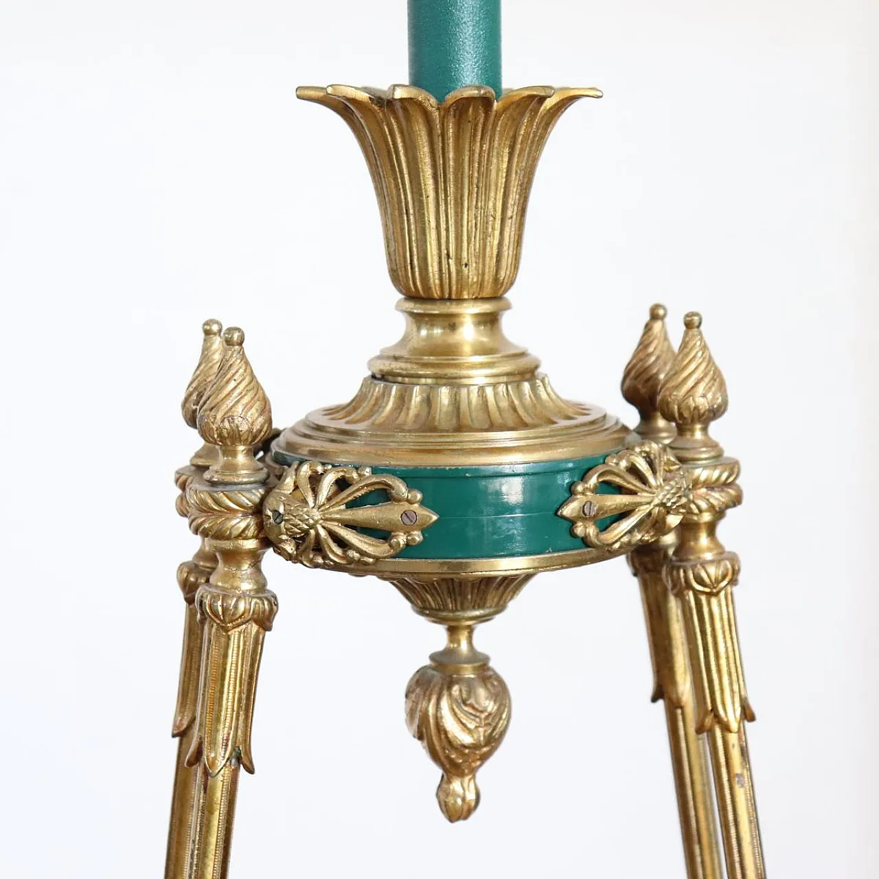 Maestoso lampadario 20 luci in bronzo, inizi '900 9