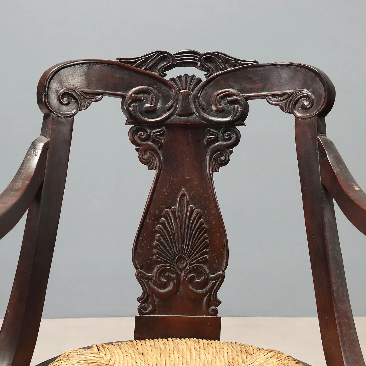 Restoration walnut armchair, 19th century 4