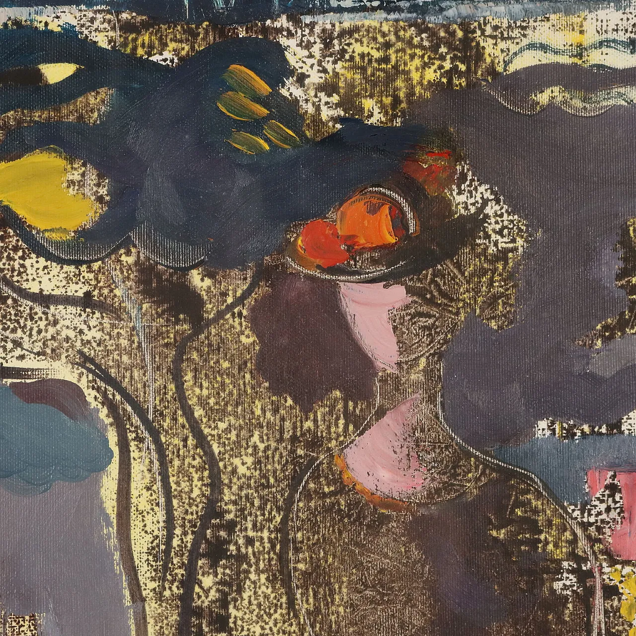 Painting by Gelindo Baron, oil on canvas, 20th century 4