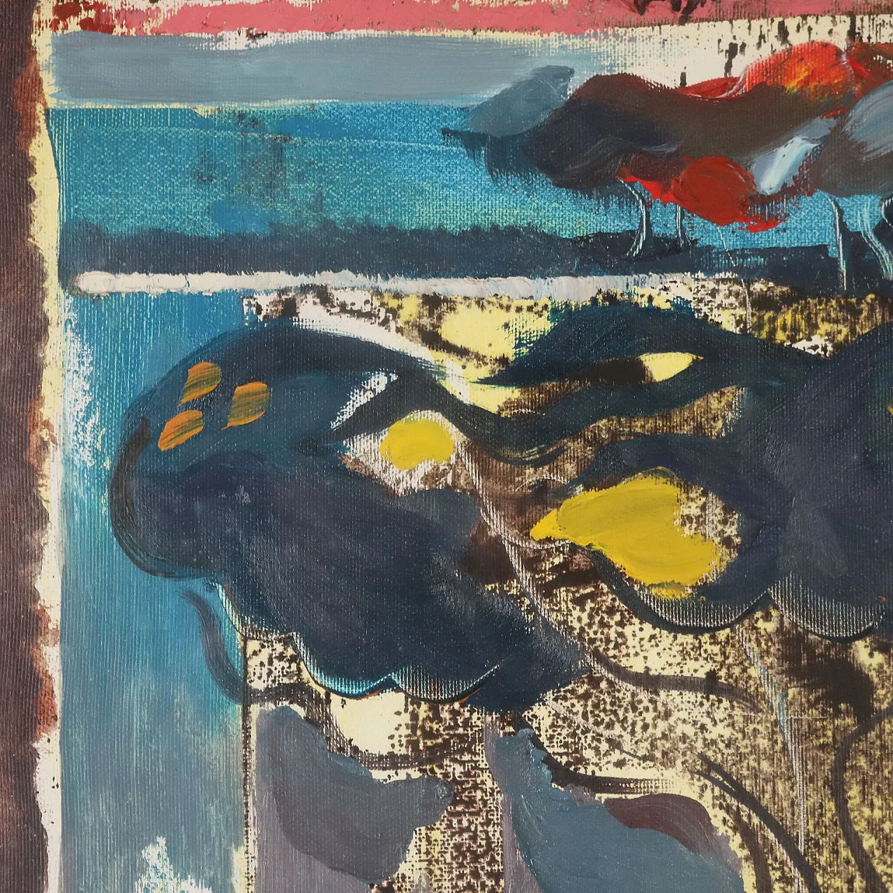 Painting by Gelindo Baron, oil on canvas, 20th century 5