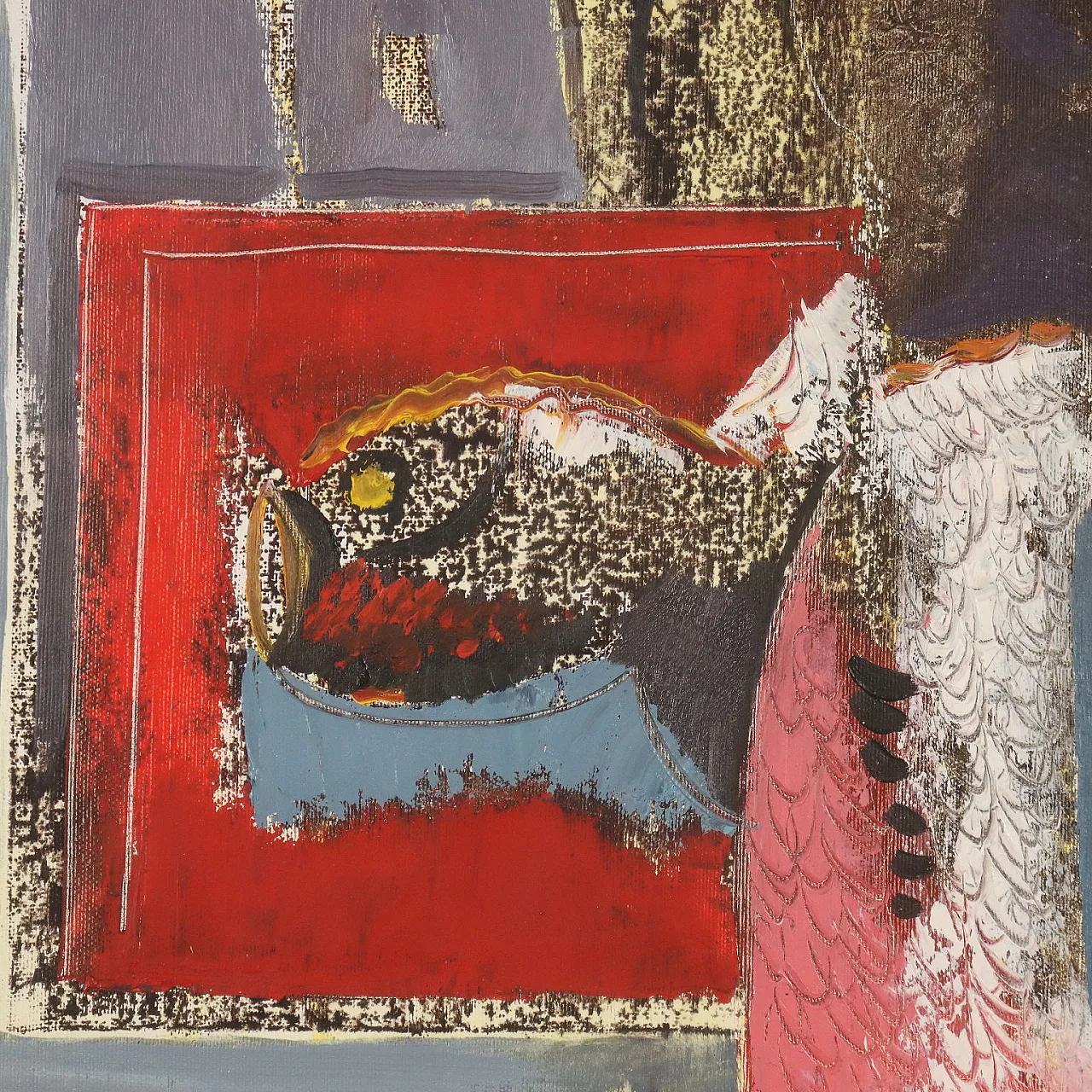 Painting by Gelindo Baron, oil on canvas, 20th century 6