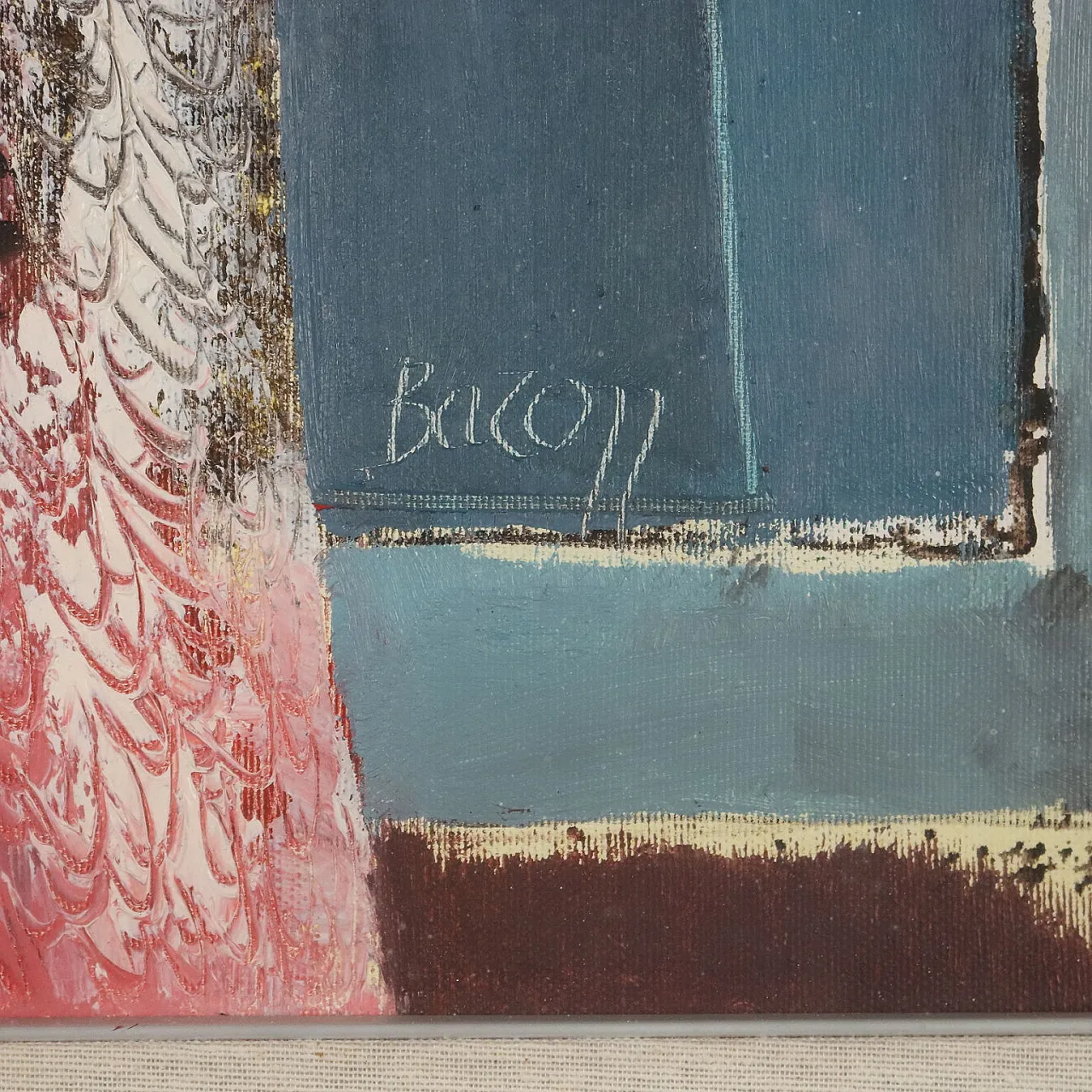 Painting by Gelindo Baron, oil on canvas, 20th century 8