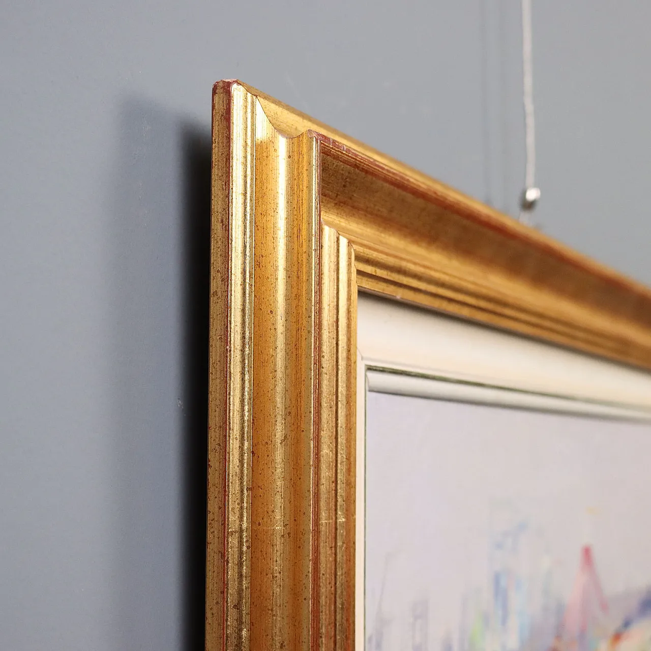 Painting by Temistocle Scola, oil on canvas, 20th century 10