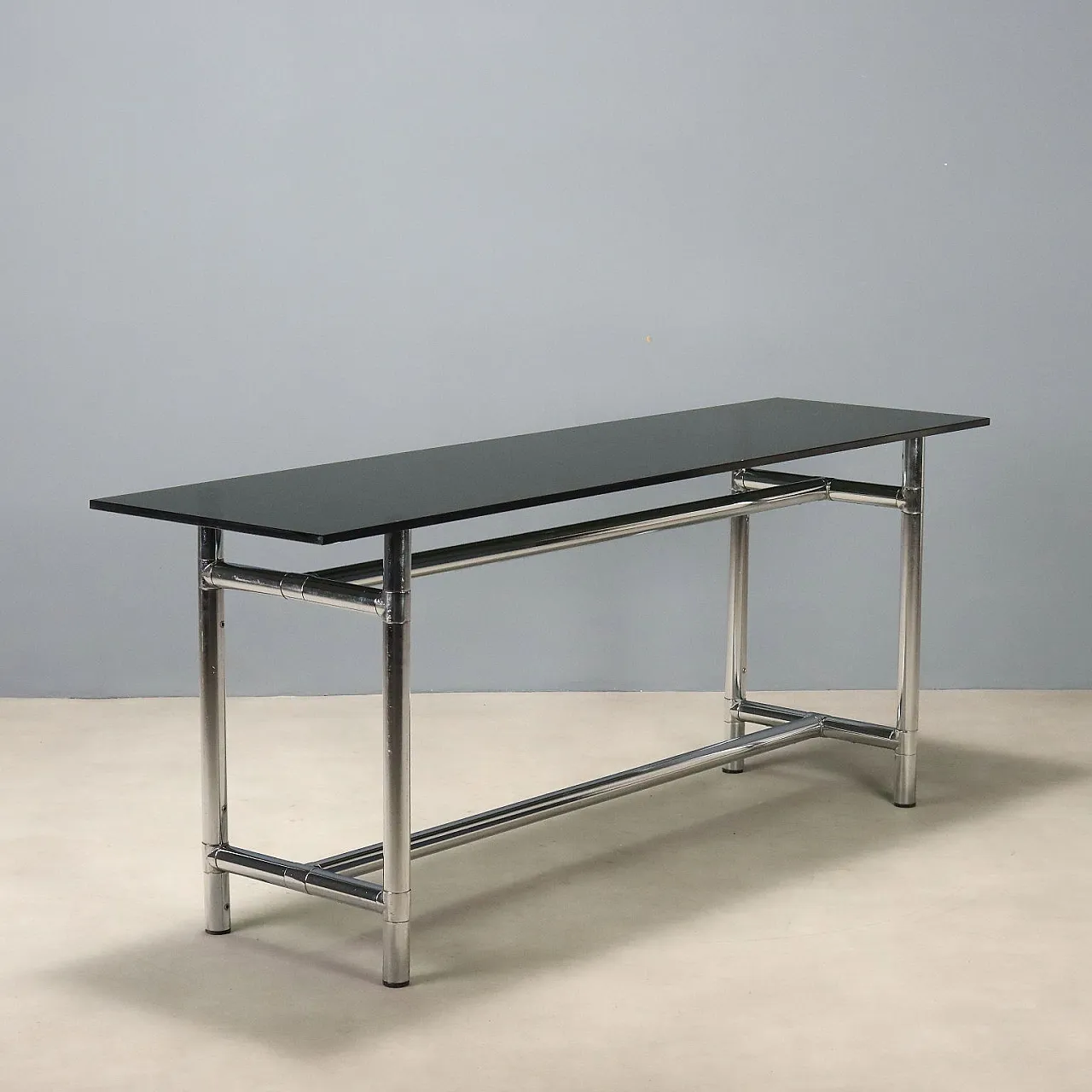 Chromed tubing console, 1980s 1